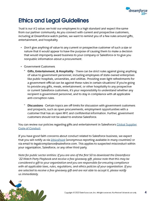 Salesforce Partners: Dreamforce '22 Watch Party Playbook - Page 4