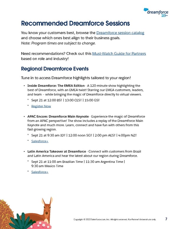 Salesforce Partners: Dreamforce '22 Watch Party Playbook - Page 7