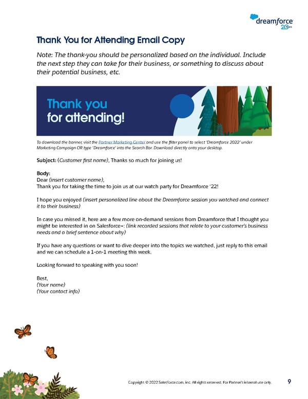 Salesforce Partners: Dreamforce '22 Watch Party Playbook - Page 9