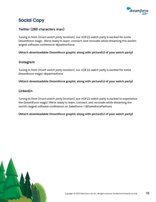 Salesforce Partners: Dreamforce '22 Watch Party Playbook - Page 10